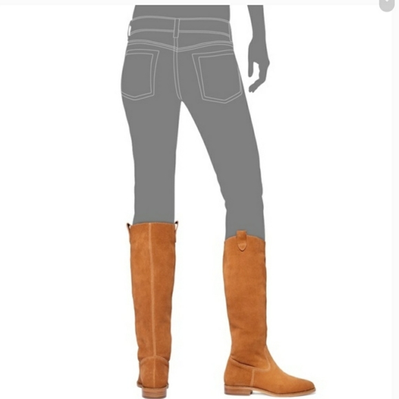 Michael Kors Black Suede Bayview Riding Boot Knee High Sz 7 - Picture 3 of 16